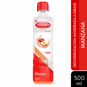 Pedialyte Max 60 Meq Con Zinc Sabor Manzana X 500ml - Pedialyte
