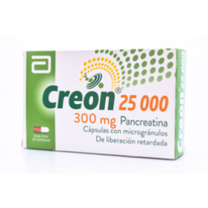 Creon 25.000 U/300 Mg Caja X 50 Capsulas - Creon