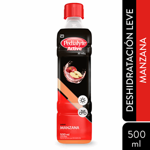Pedialyte 30 Meq Con Zinc Sabor Manzana Frasco X 500 Ml - Pedialyte