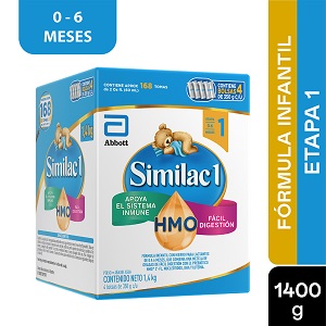 Similac Etapa 1 Prosensitive Econopack Caja X 1400 G (4 Bolsas X 350 G) - Similac