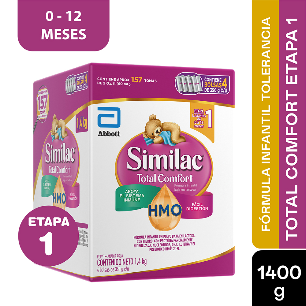 Similac Total Comfort Etapa 1 Prosensitive Econopack X 1400 G (4 Bolsas X350 G) - Similac