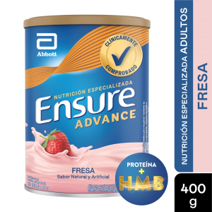 Ensure Advance Polvo Sabor Fresa Lata X 400 G - Ensure