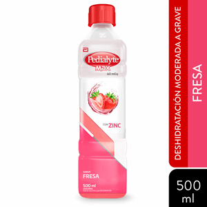 Pedialyte Max 60 Suero Con Zinc Sabor Fresa X 500 Ml - Pedialyte