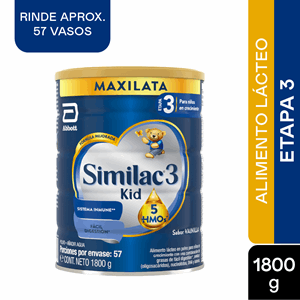 Similac-3 Kid 5hmos Vainilla Maxilata X 1800 Gr - Similac