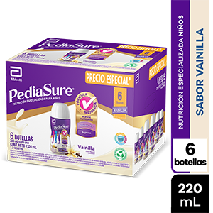 Pediasure Liquido Vainilla Pack 6 Unds X 220 Ml P/especial - Sin Asignar
