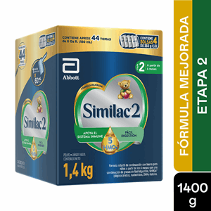Similac-2 5hmos Econopack Caja X 1.400 Gr (4 Bolsas X 350 Gr) - Similac