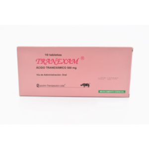 Tranexam 500 Mg Caja X 10 Tabletas - Tranexan