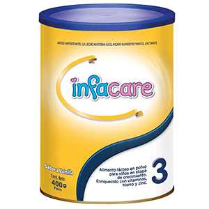 Infacare 3 Leche Vainilla Lata X 400 Gr - Sin Asignar