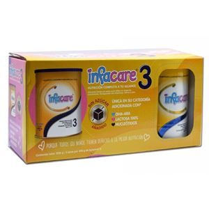 Infacare 3 Leche Vainilla Tripack X 1200 Gr (3 Latas X 400 Gr) - Sin Asignar