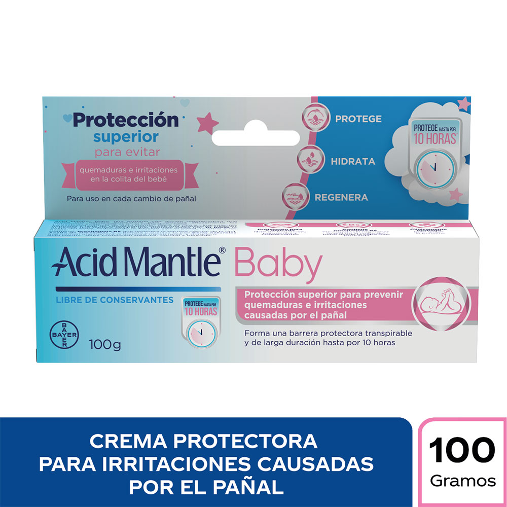 Crema Antipañalitis Acid Mantle Baby Tubo X 100 G - Acid Mantle
