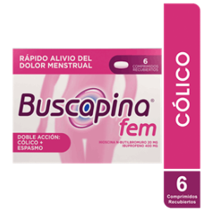 Buscapina Fem X 6 Comprimidos - Buscapina