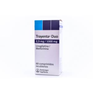 Trayenta Duo 2.5/1000 Mg Frasco X 60 Comprimidos Recubiertos - Trayenta