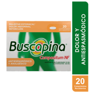 Buscapina Compositum Nf 325 / 10 Mg Caja X 20 Comprimidos Recubiertos - Buscapina