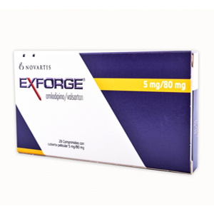 Exforge 5/80 Mg Caja X 28 Comprimidos - Exforge