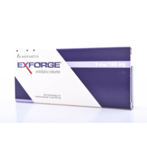 Exforge 5 Mg /160 Mg X 28 Comprimidos - Exforge