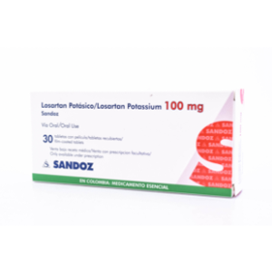 Losartan Potasico Sandoz 100 Mg X 30 Tabletas - Losartan  (sandoz)