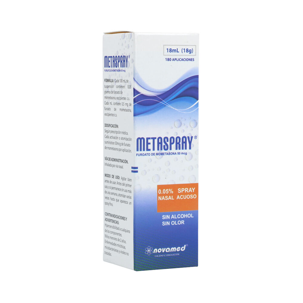 Metaspray 0.05% Spray Nasal X 180 Aplicaciones. - Metasapray