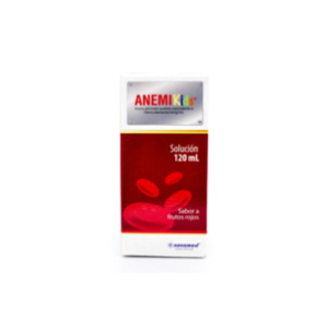Anemikids 6 Mg Solucion Sabor Frutos Rojos Frasco X 120 Ml - Anemikids