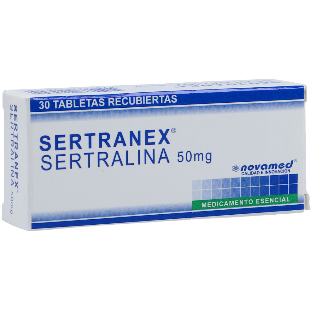 Sertranex 50 Mg Caja X 30 Tabletas Recubiertas. - Sertranex