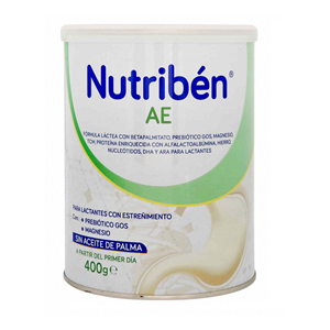 Nutriben A.e Sin Aceite De Palma Formula Infantil Lata X 400 G - Nutriben