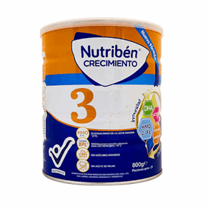 Nutriben 3 Crecimiento Lata X 800 Gr S/azucar S/aceite De Palma - Sin Asignar