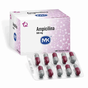 Ampicilina Mk 500 Mg X 100 Capsulas - Mk