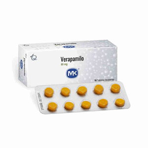 Verapamilo M-k 80 Mg  X 50 Grageas - Verapamilo  Mk