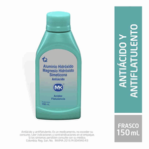 Antiacido Mk Suspension Frasco X 150 Ml - Mk