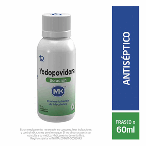 Yodopovidona Mk Solucion  X 60 Ml - Yodopovidona  Mk