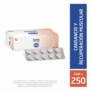 Tiamina Mk 300 Mg X 250 Tabletas - Mk
