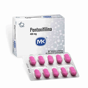 Pentoxifilina Lp Mk 400 Mg X 30 Tabletas - Pentoxifilina  Mk