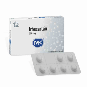 Irbesartan M-k 300 Mg Caja X 14 Tabletas Cubiertas - Irbesartan  Mk