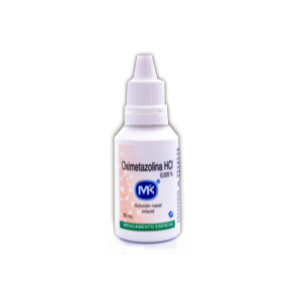Oximetazolina Hcl Mk 0.025% Solucion Nasal Infantil Frasco X 15 Ml - Mk