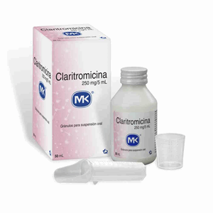 Claritromicina Mk 250 Mg / 5 Ml Polvo P/susp X 50 Ml - Mk