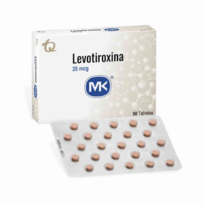 Levotiroxina Mk 25 Mg Caja X 50 Tabletas - Mk