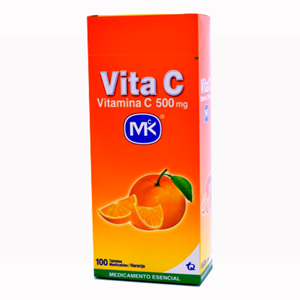  Vitamina C Vita C Mk  Sabor Naranja X 100 Tabletas  - Mk