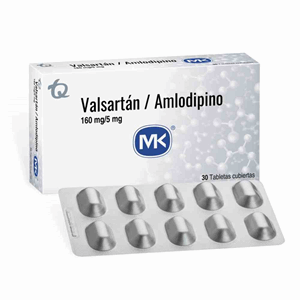 Valsartan/amlodipino Mk 160 Mg/5 Mg X 30 Tabletas - Valsartan  Mk