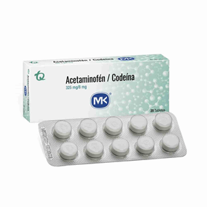 Acetaminofen/codeina Mk 325/8 Mg Caja X 20 Tabletas - Mk