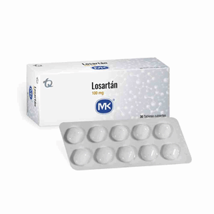 Losartan Mk 100 Mg Caja X 30 Tabletas Cubiertas - Mk