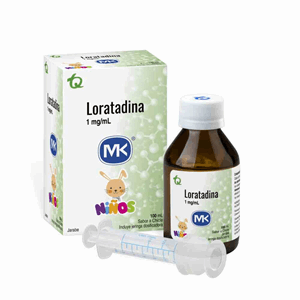 Loratadina Mk 1 Mg/ml Jarabe Fco X 100 Ml C/jeringa Dosificadora - Sin Asignar