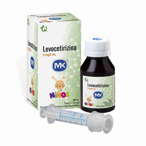 Levocetirizina Mk 5 Mg/5ml Sol Oral Fco X 60 Ml C/jeringa Dosificadora - Sin Asignar