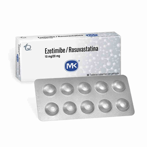 Ezetimibe/rosuvastatina Mk 10/20mg Caja X 30 Tabletas Recubiertas - Sin Asignar