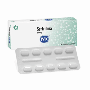 Sertralina Mk 50 Mg Caja X 30 Tabletas Recubiertas - Mk