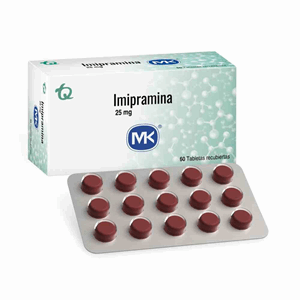 Imipramina Mk 25 Mg Caja X 60 Tabletas Recubiertas - Sin Asignar