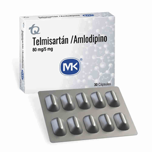 Telmisartan/amlodipino Mk 80/5 Mg Caja X 30 Capsulas - Sin Asignar