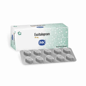 Escitalopram Mk 20 Mg Caja X 30 Tabletas Cubiertas - Mk