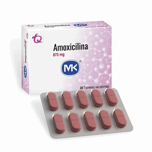 Amoxicilina Mk 875 Mg Caja X 20 Tabletas Recubiertas - Sin Asignar