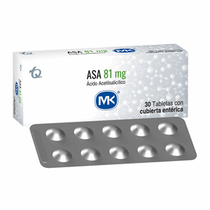 Asa 81 Mg Caja X 30 Tabletas Con Cubierta Enterica - Sin Asignar