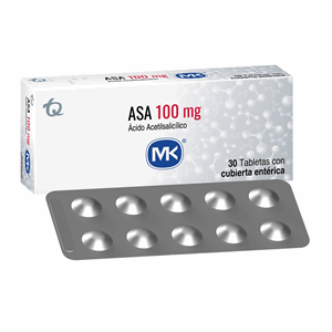 Asa 100 Mg Caja X 30 Tabletas Con Cubierta Enterica - Sin Asignar