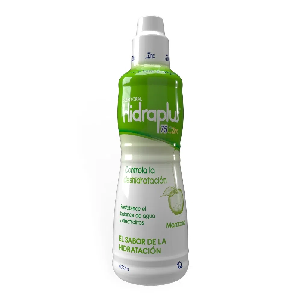 Hidraplus 75 Suero Oral Con Zinc Sabor Manzana X 400 Ml - Hidraplus